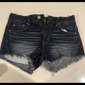 American Eagle high rise festival jean shorts